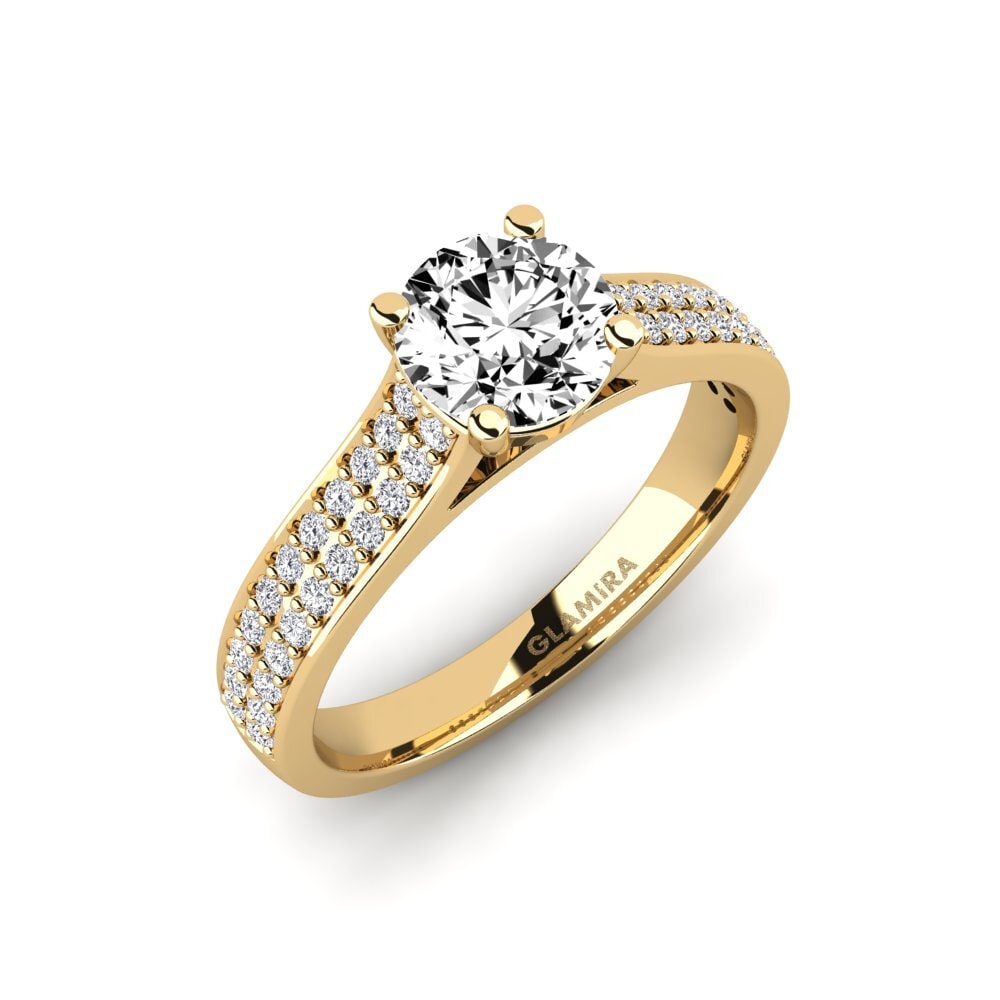Round Moissanite Engagement Ring Arella 1.0 crt
