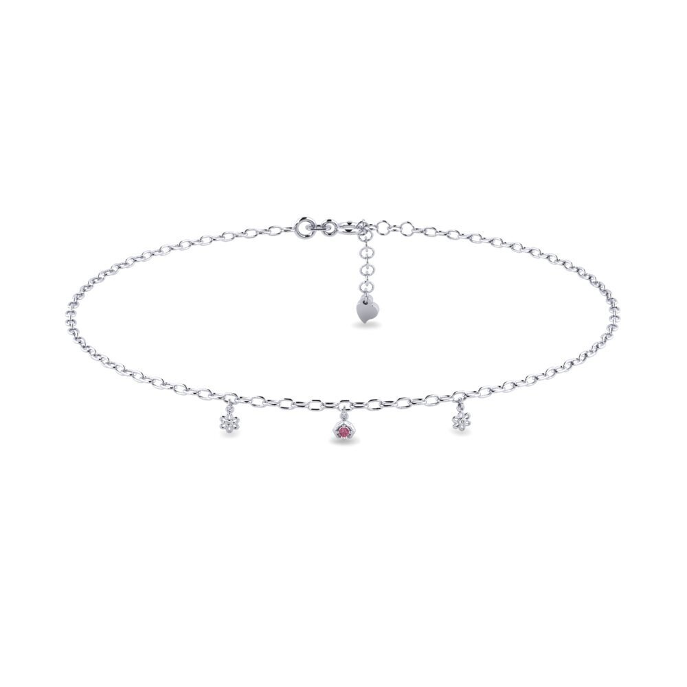 Rhodolite Garnet Women's Anklet Proton