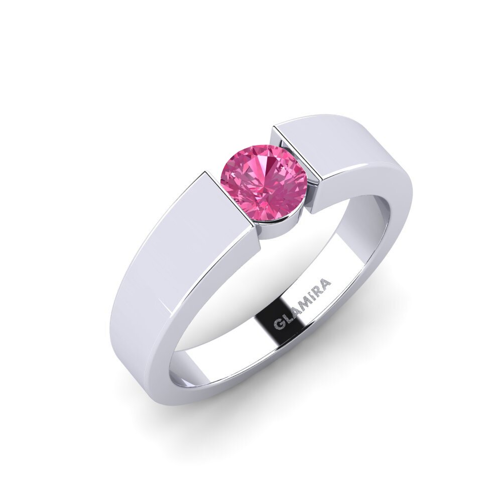 Pink Tourmaline Engagement Ring Nature 0.5 crt