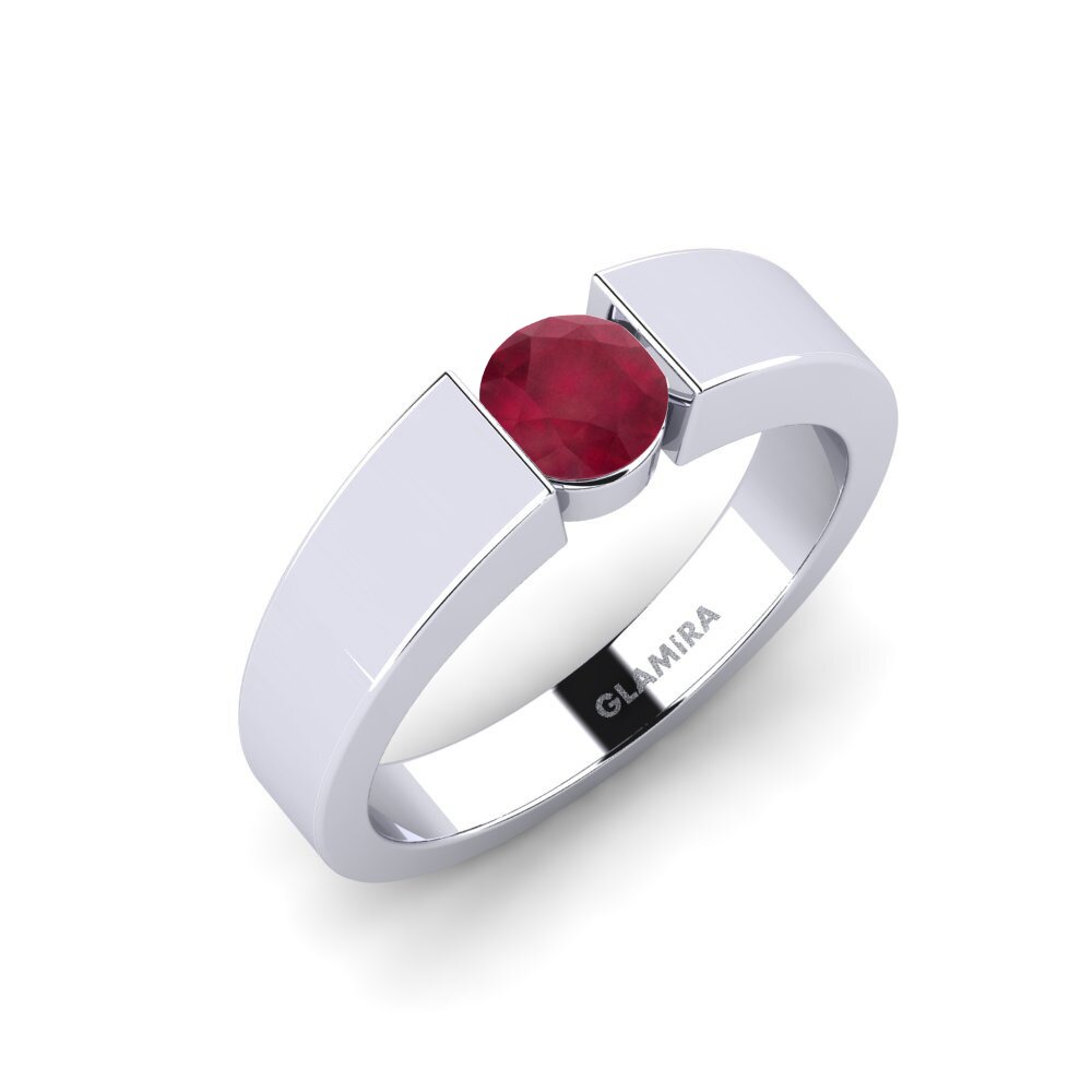 Rubis Bague de fiançailles Nature 0.5 crt