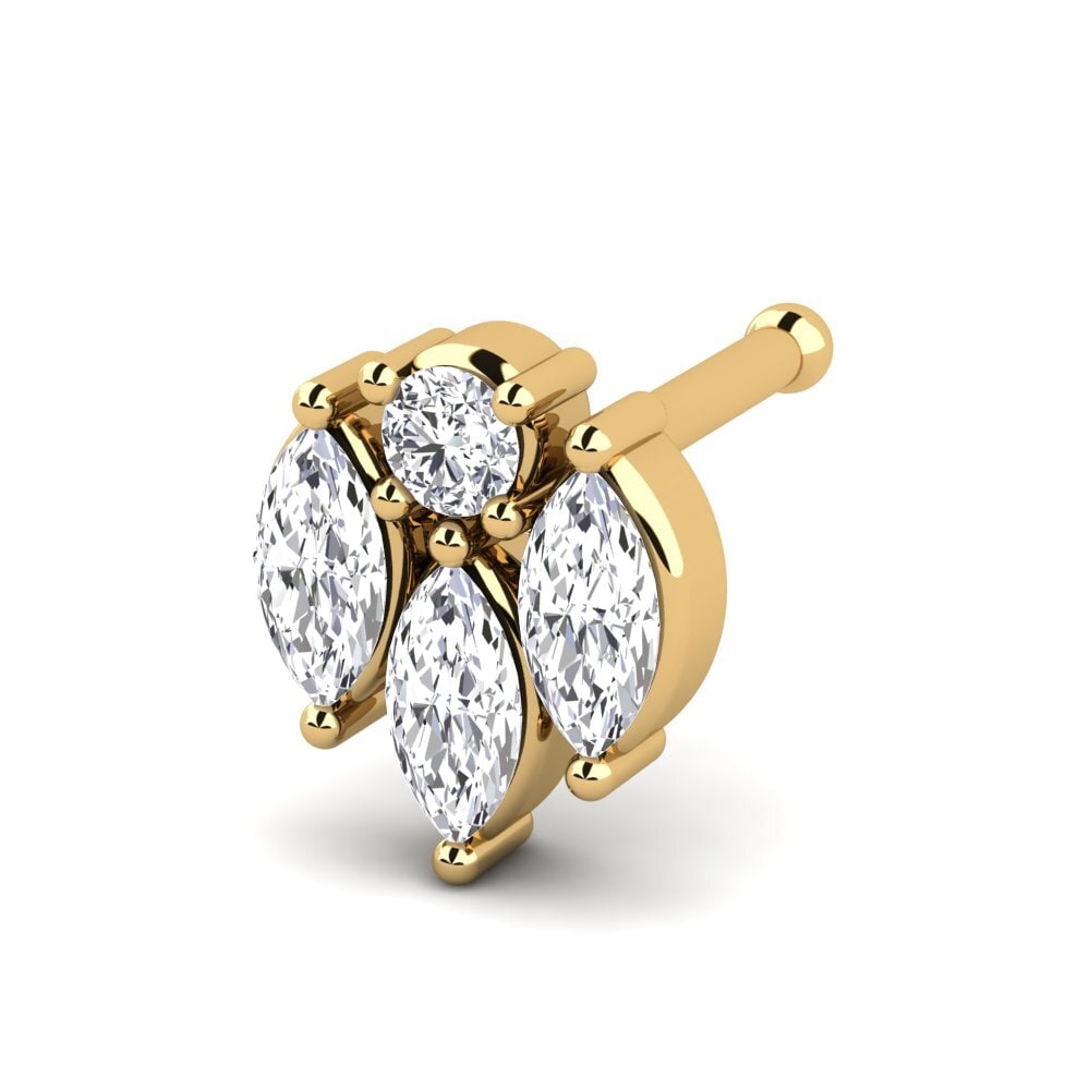 Percing Poisson En Or Jaune 14k Poinçonné - Bijou Occasion Élégant