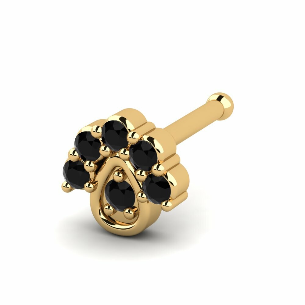 Black diamond nose pin best sale