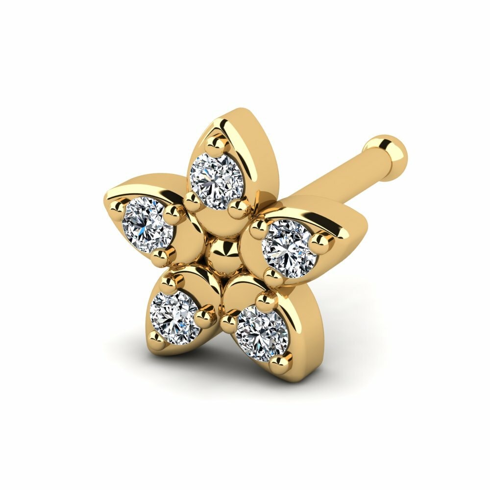 9K Geel Goud Neus Pin Sharan