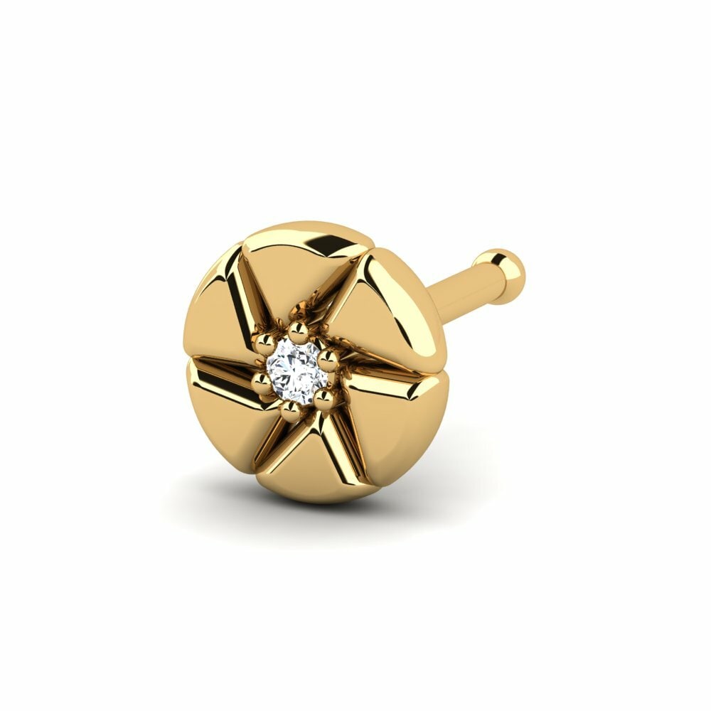 9K Geel Goud Neus Pin Sharl