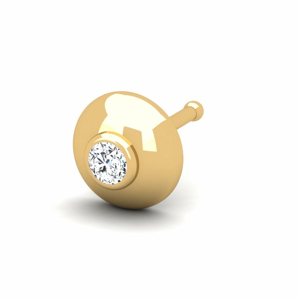 9K Geel Goud Neus Pin Shastals
