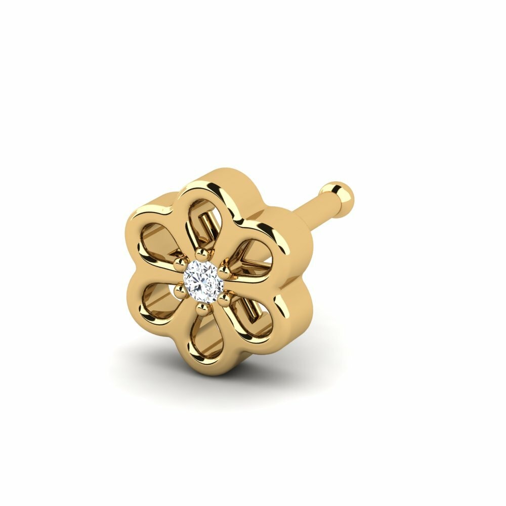 9K Geel Goud Neus Pin Tanik
