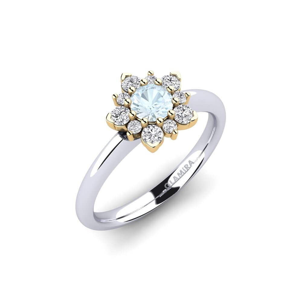 14ct White / Yellow Gold Engagement Ring Tibelda
