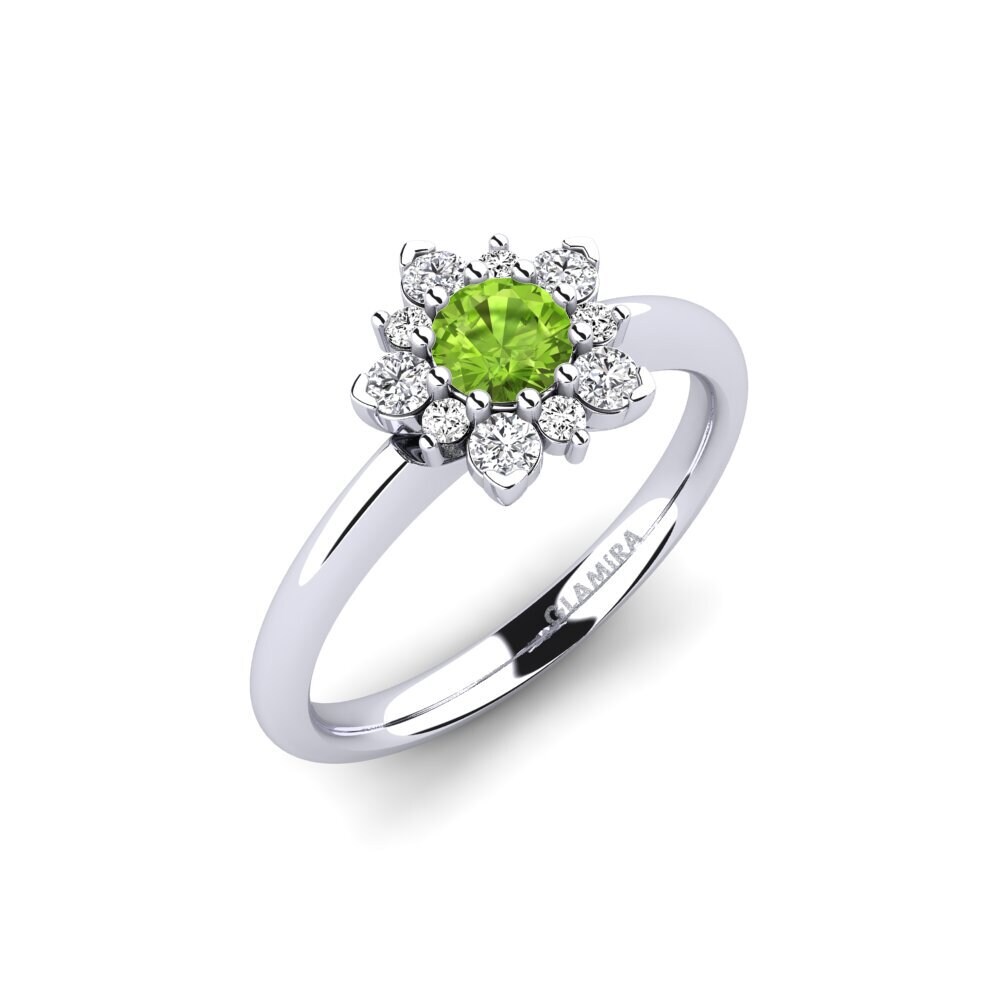Peridot Engagement Ring Tibelda
