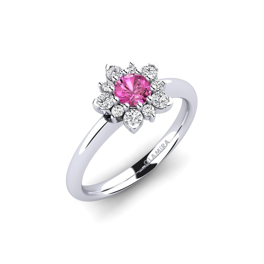 Pink Topaz Engagement Ring Tibelda