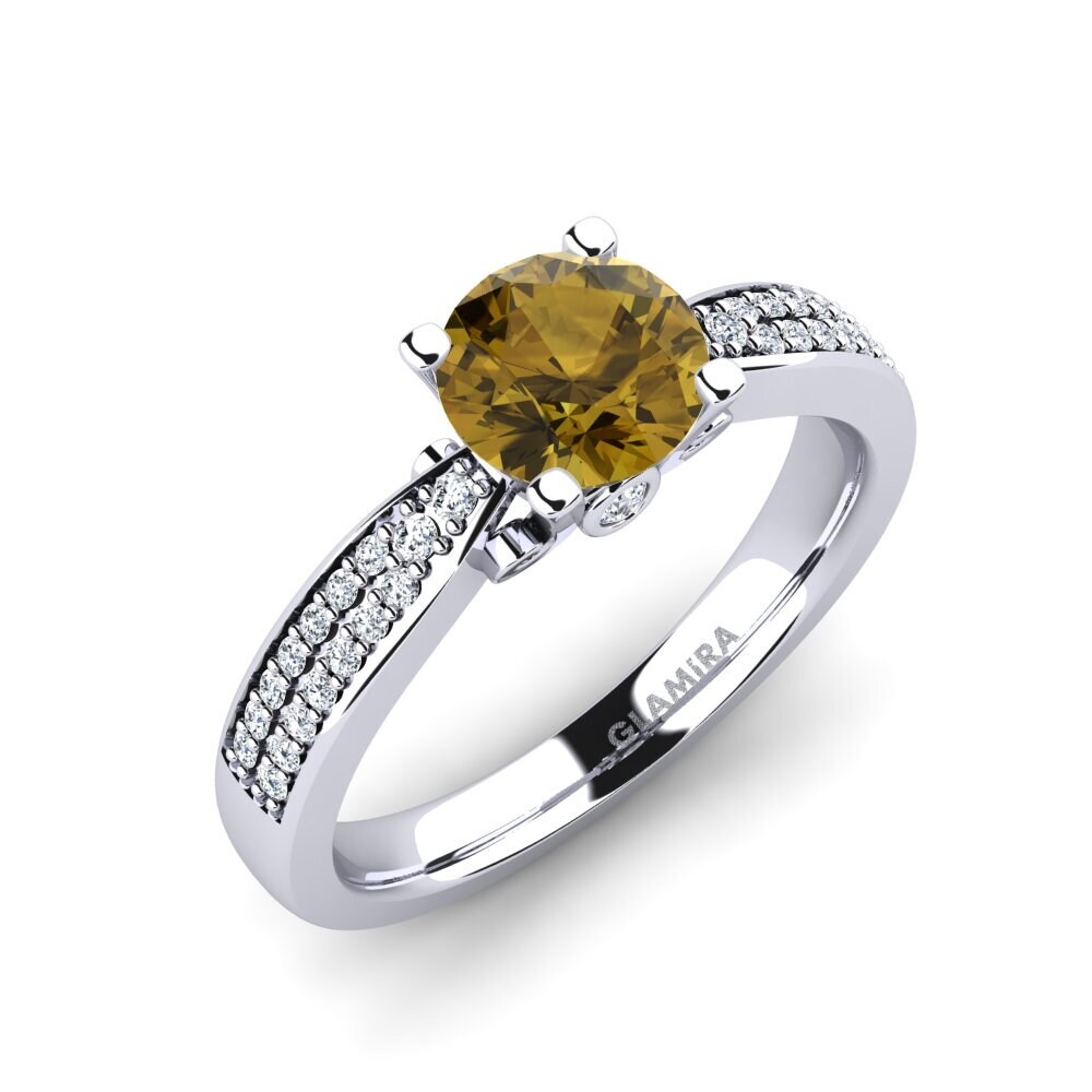 Brown Zircon Engagement Ring Donielle 1.0 crt