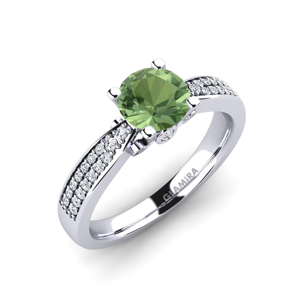 Green Sapphire Engagement Ring Donielle 1.0 crt
