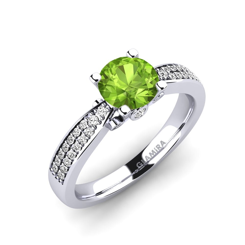 Peridoto Anillo de compromiso Donielle 1.0 crt