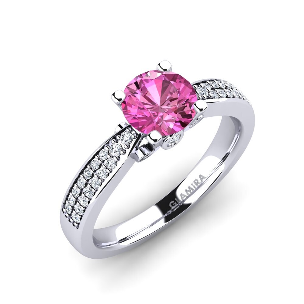 Pink Topaz Engagement Ring Donielle 1.0 crt