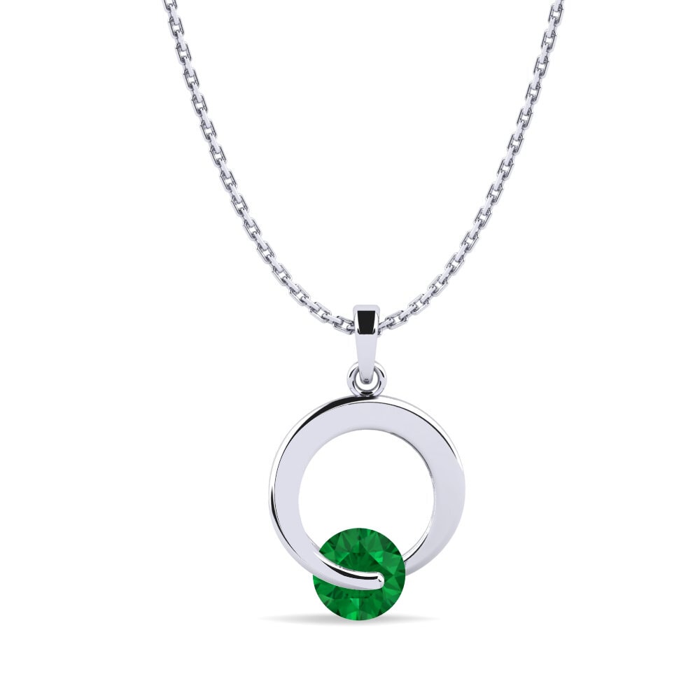 Emerald (Lab Created) Women's Pendant Bria