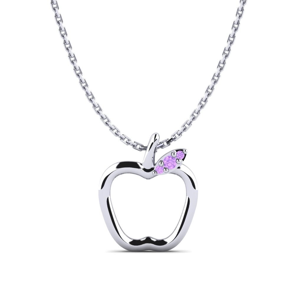 Plata 925 Amatista Colgante de Mujer Darcey