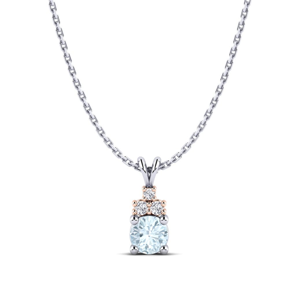 14ct White / Rose Gold Women's Pendant Adara