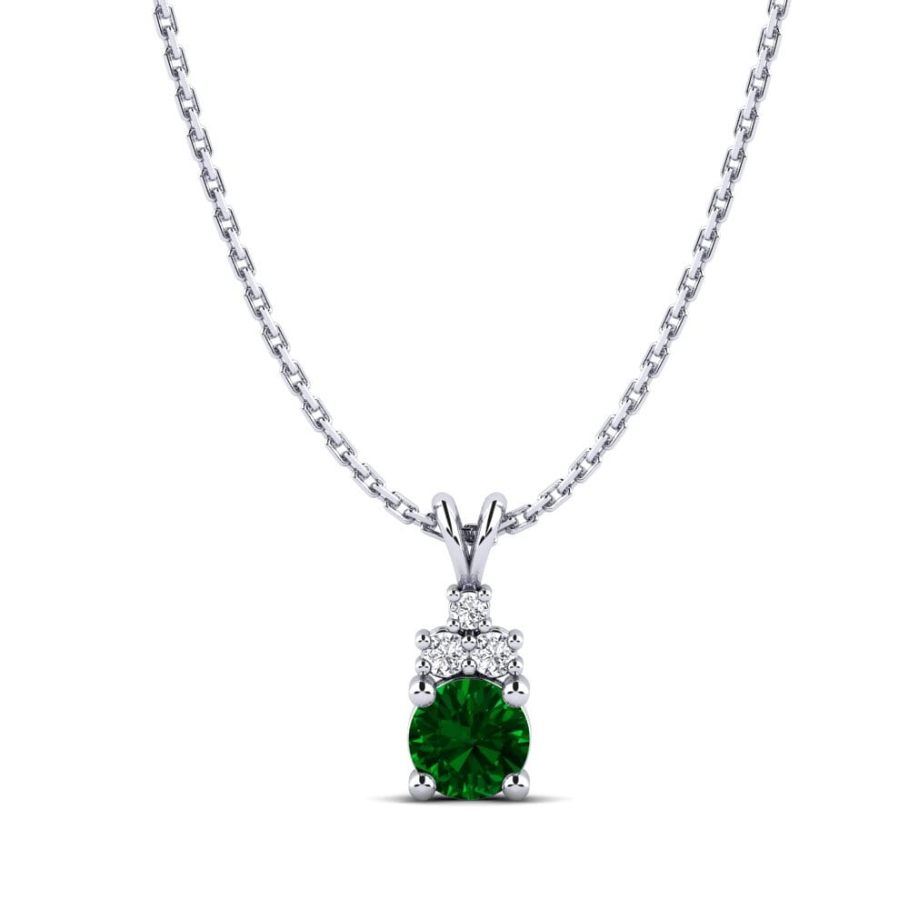 Zircone Vert Pendentif pour femme Adara