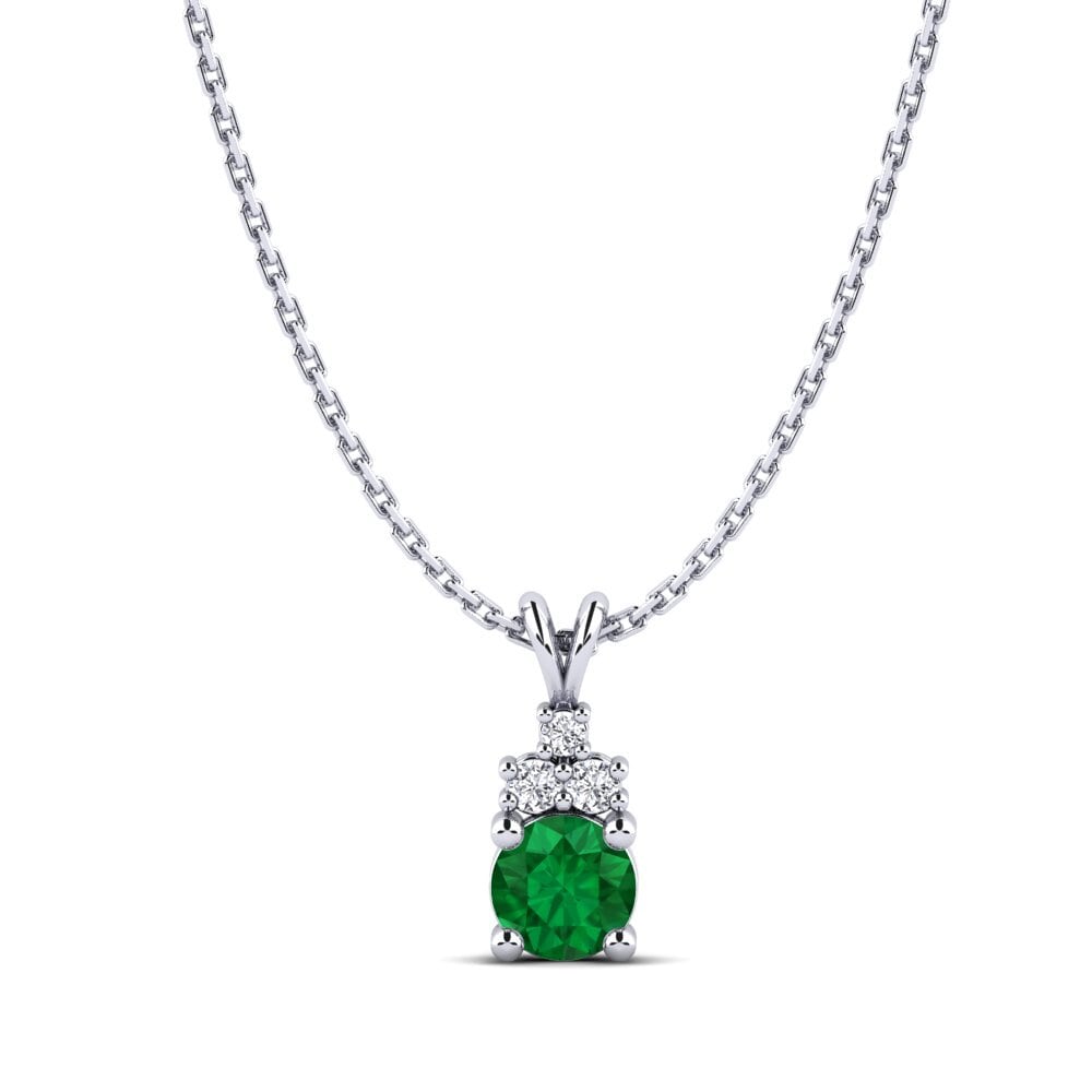 Emerald (Lab Created) Women's Pendant Adara