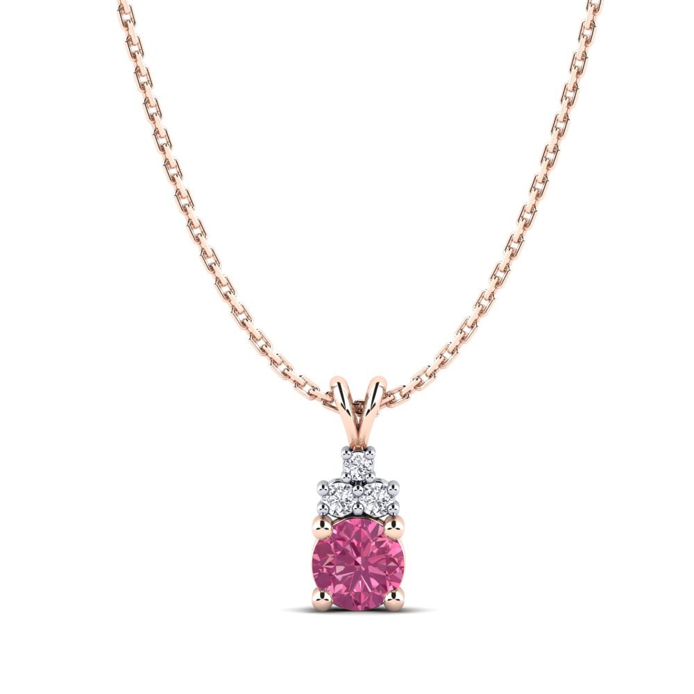 Or Rose & Blanc 14k Pendentif pour femme Adara