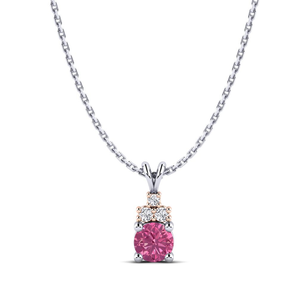 Or Blanc & Rose 14k Pendentif pour femme Adara