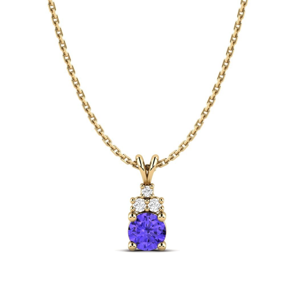 Gelbgold 585 Tansanit Damen anhänger Adara