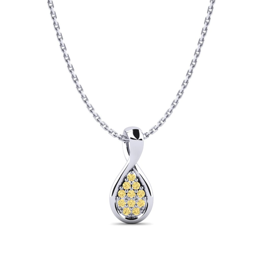 Fashion Yellow Diamond Necklaces