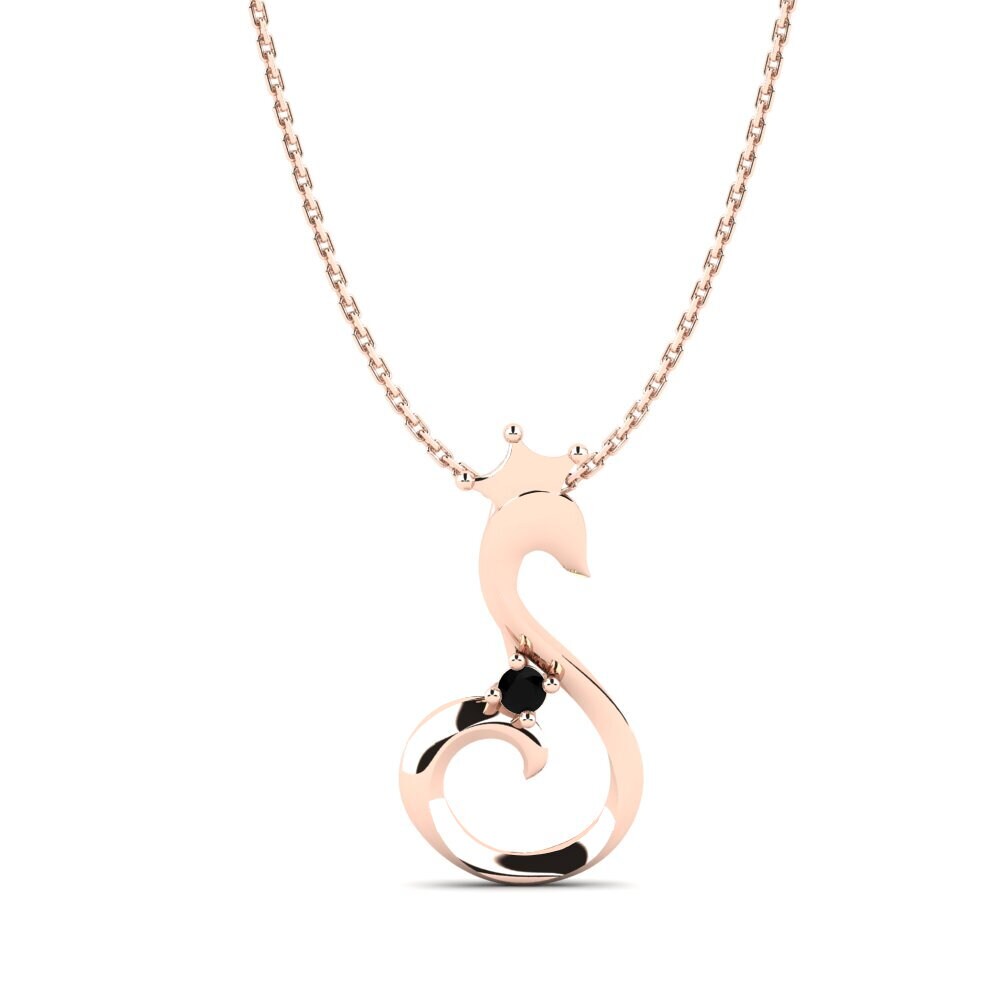 Black Sapphire Women's Pendant Eneli