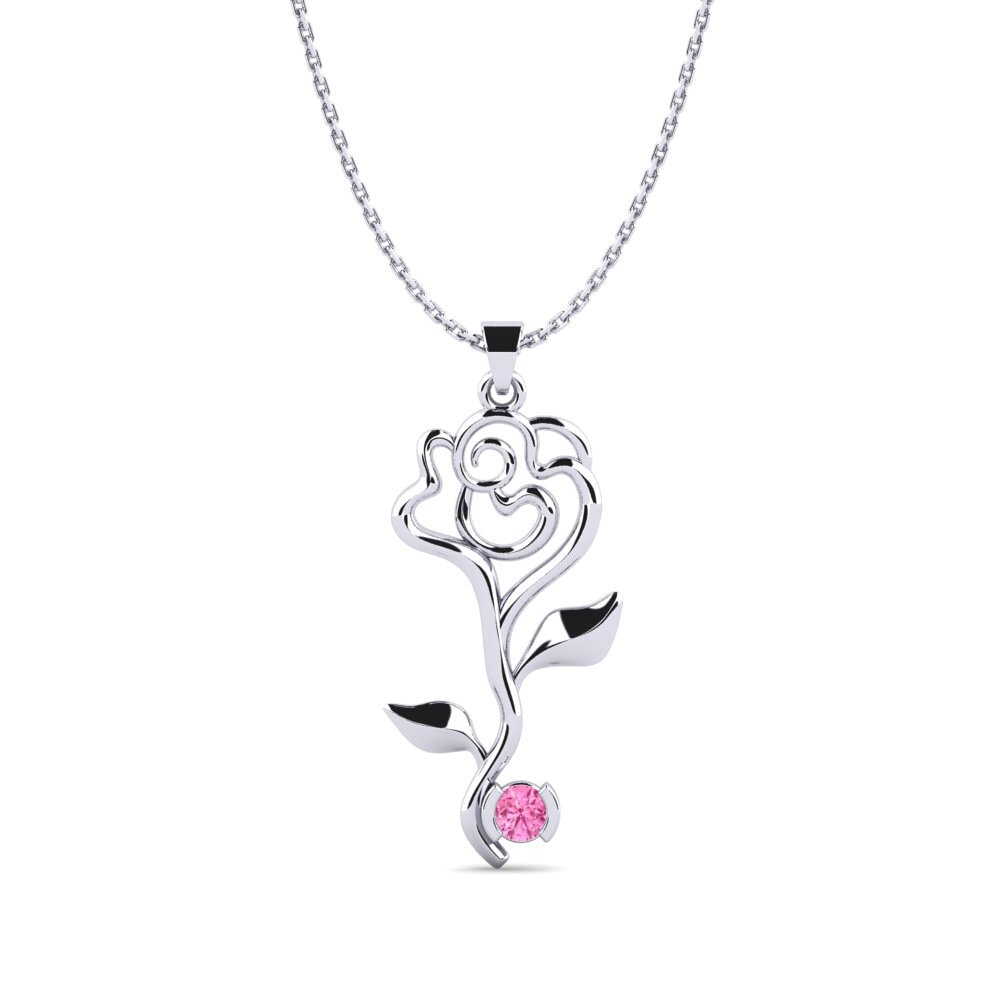 Saphir Rose Pendentif pour femme Felicie