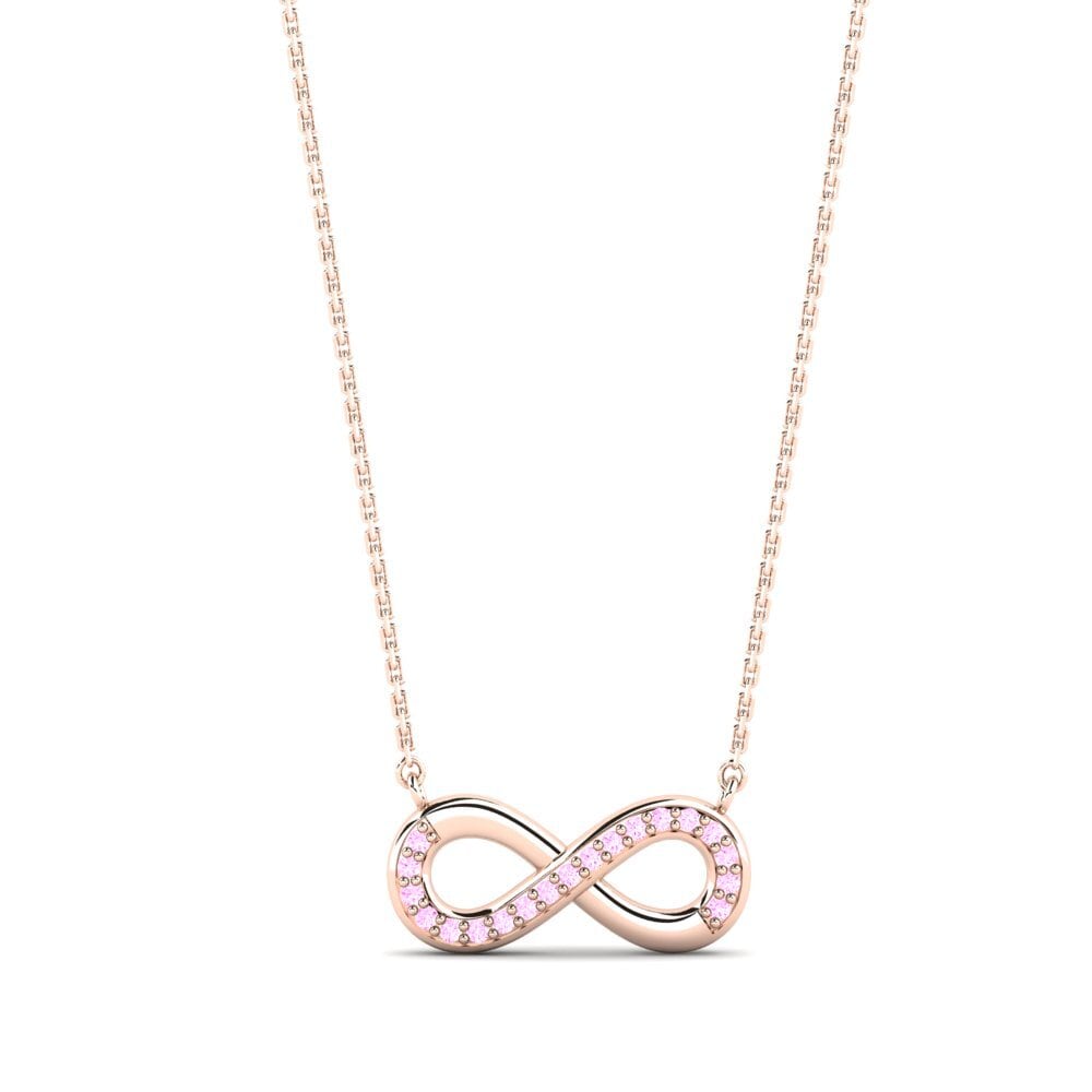Zafiro Rosado Collar de Mujer Longina