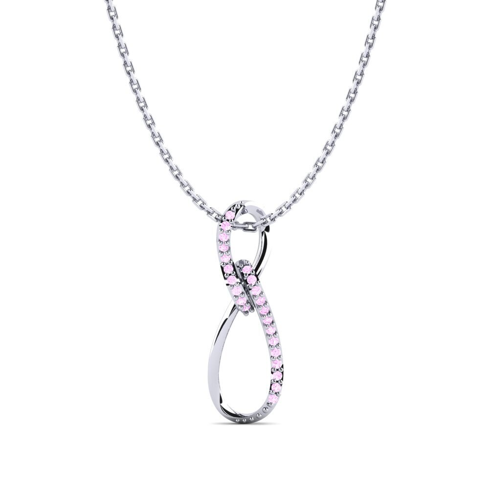 Zafiro Rosado Collar de Mujer Marcelina