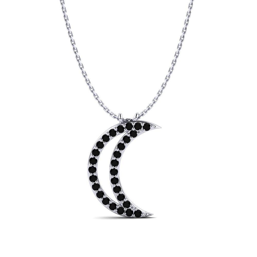 Black Sapphire Women's Necklace Michalina