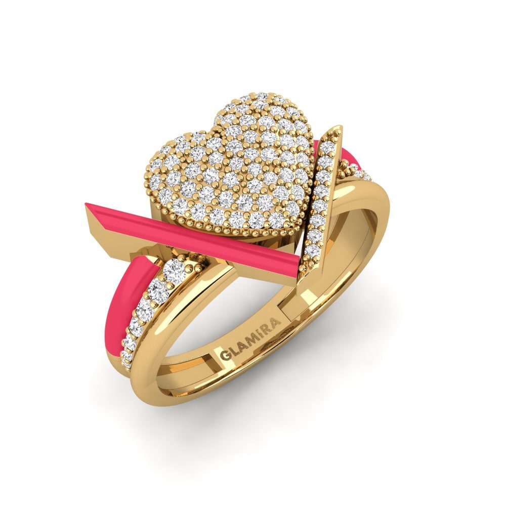 Zafiro blanco Anillo Abbraccio