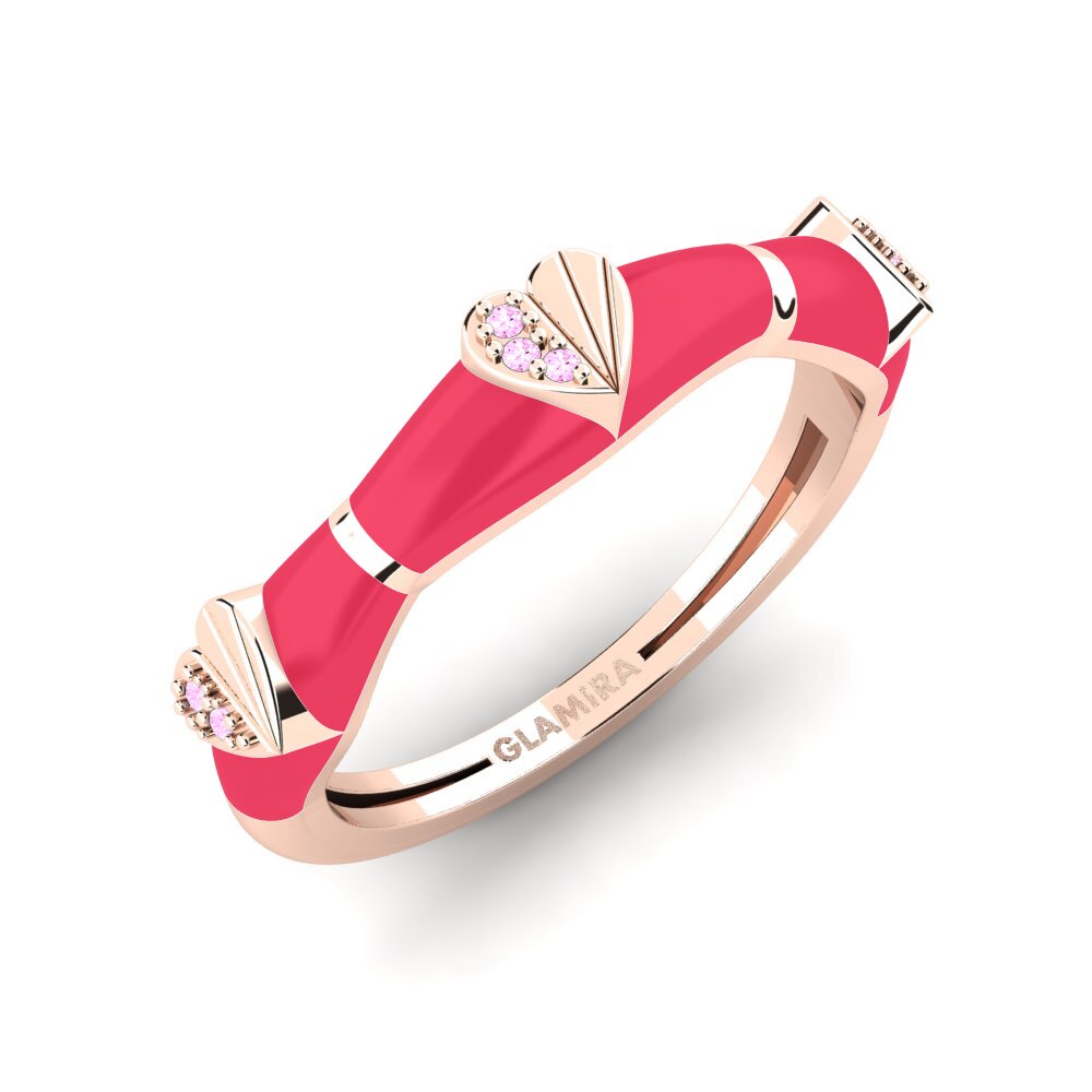 Zafiro Rosado Anillo Adeena