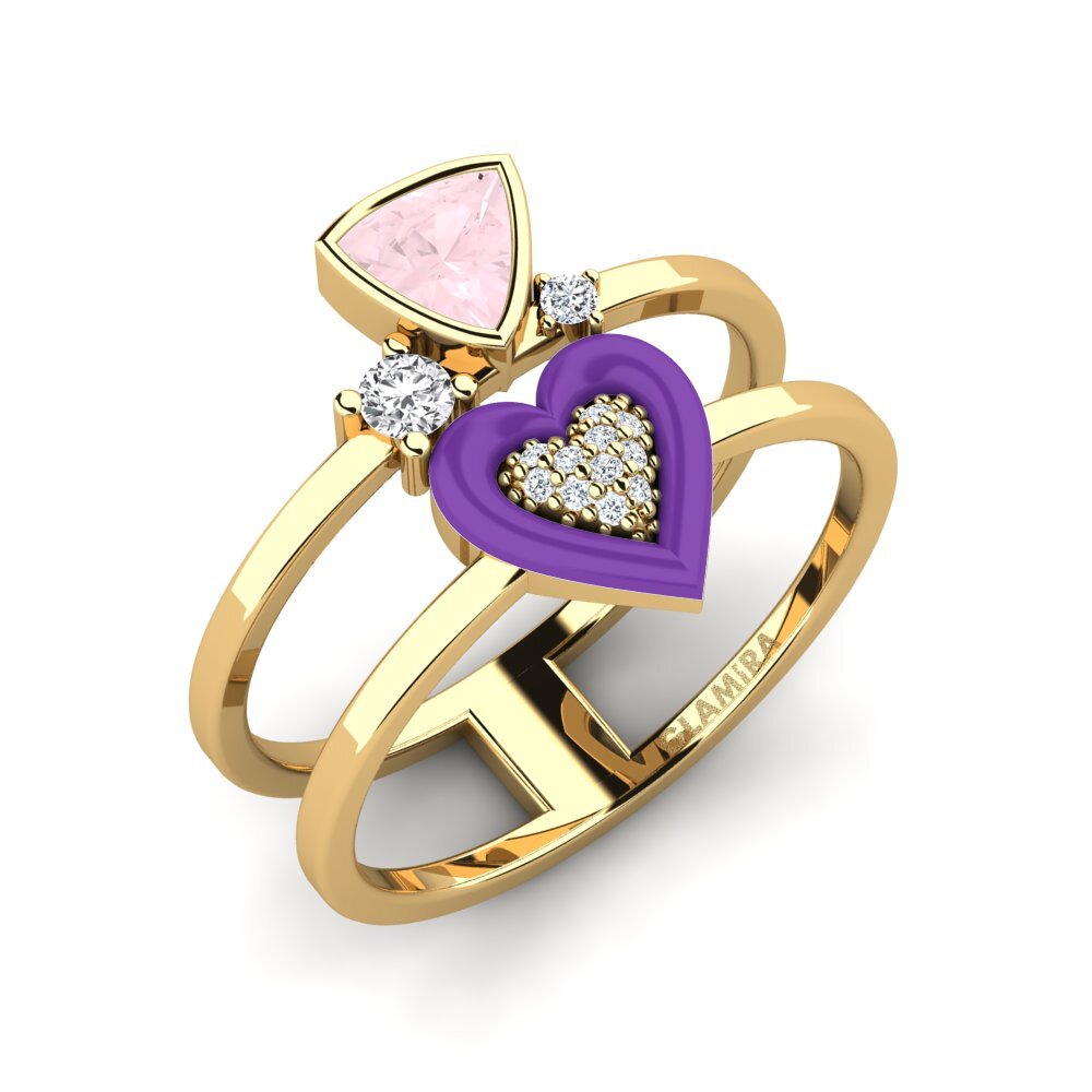 Rose Quartz Ring Affollata