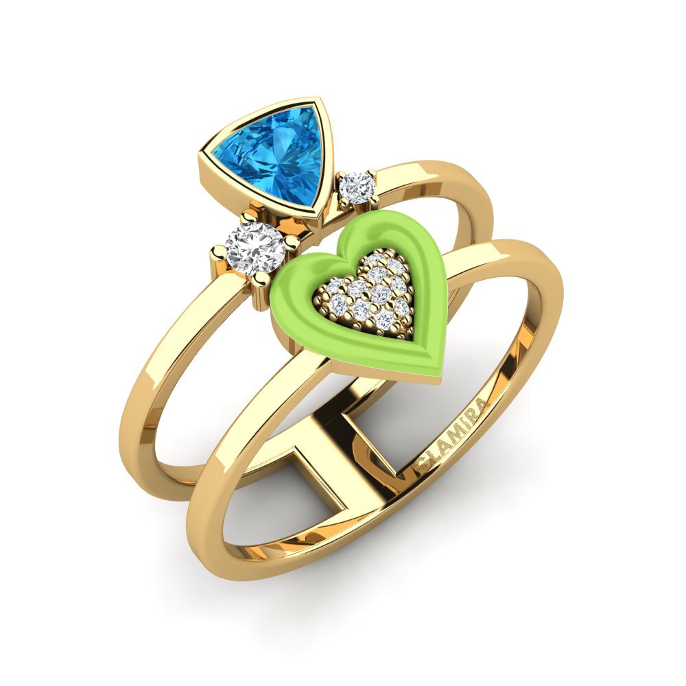 Blue Topaz Ring Affollata