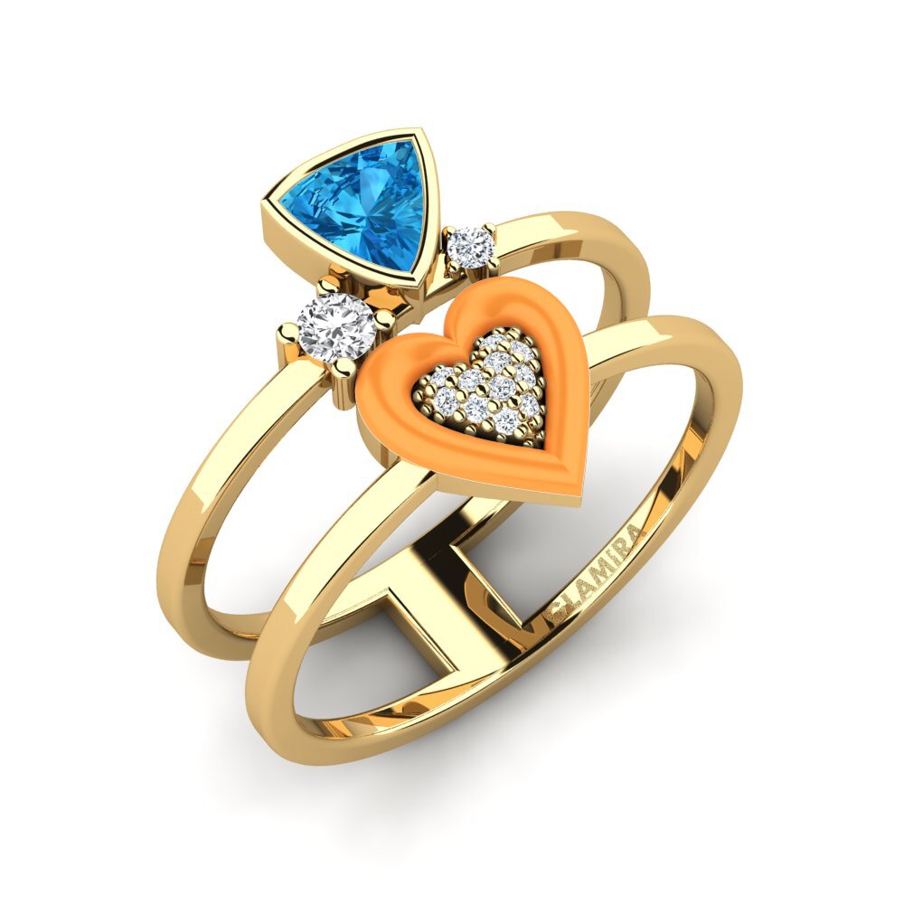 Blue Topaz Ring Affollata