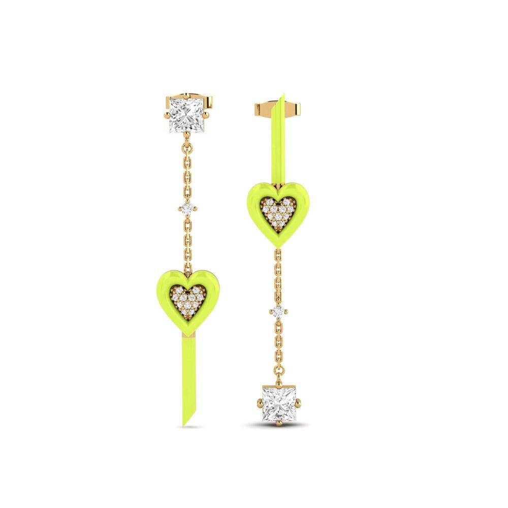Drops & Dangle White sapphire Earrings