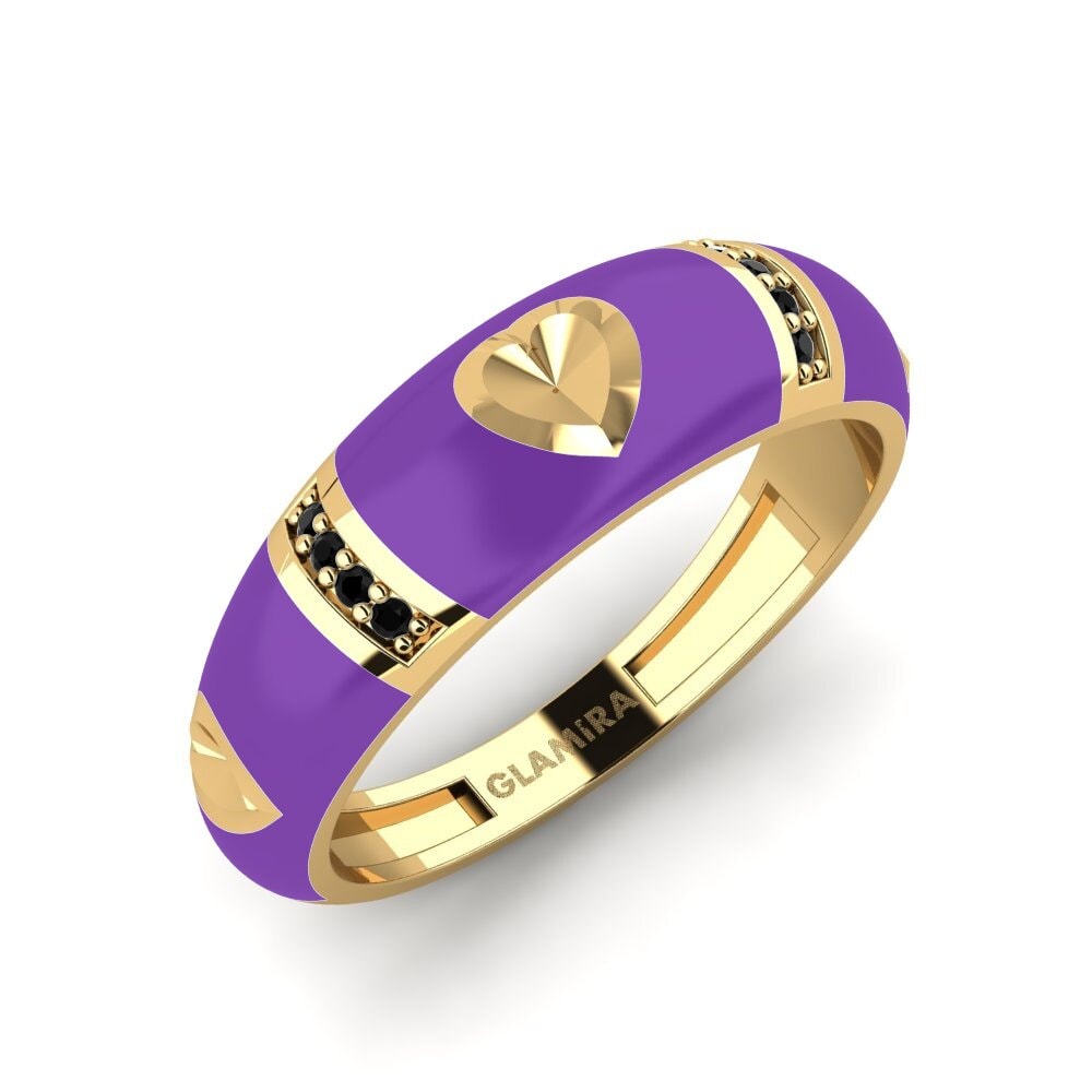 Diamante Negro Anillo Amorousness