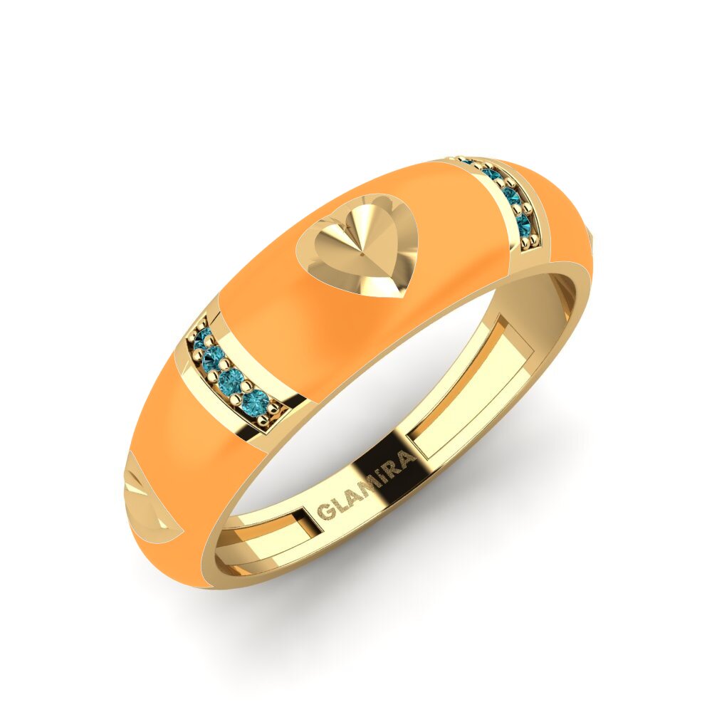 Diamante Azul Anillo Amorousness