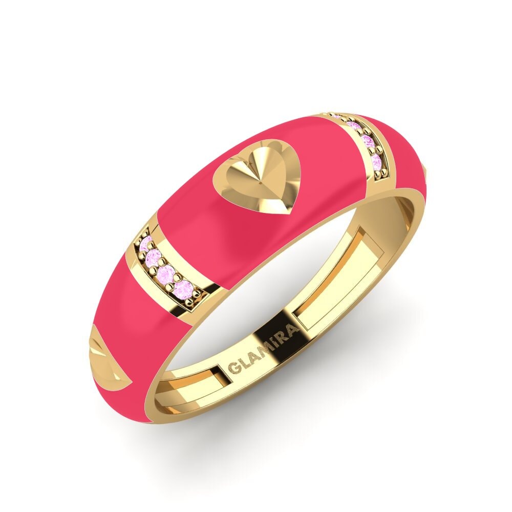 Zafiro Rosado Anillo Amorousness