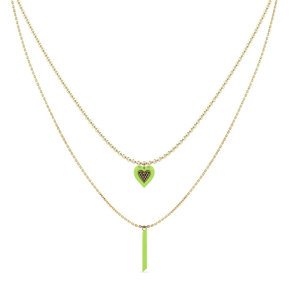 Black Sapphire Women's Necklace Anefiktos
