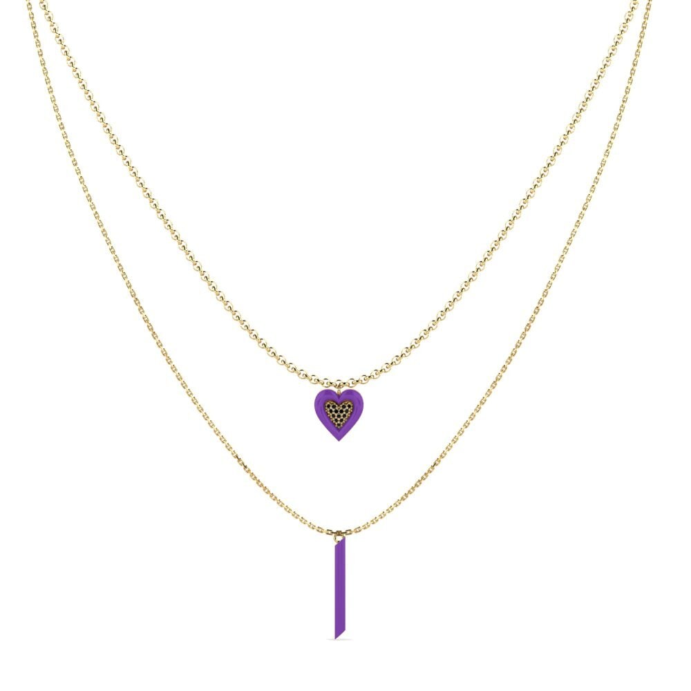 Black Diamond Women's Necklace Anefiktos