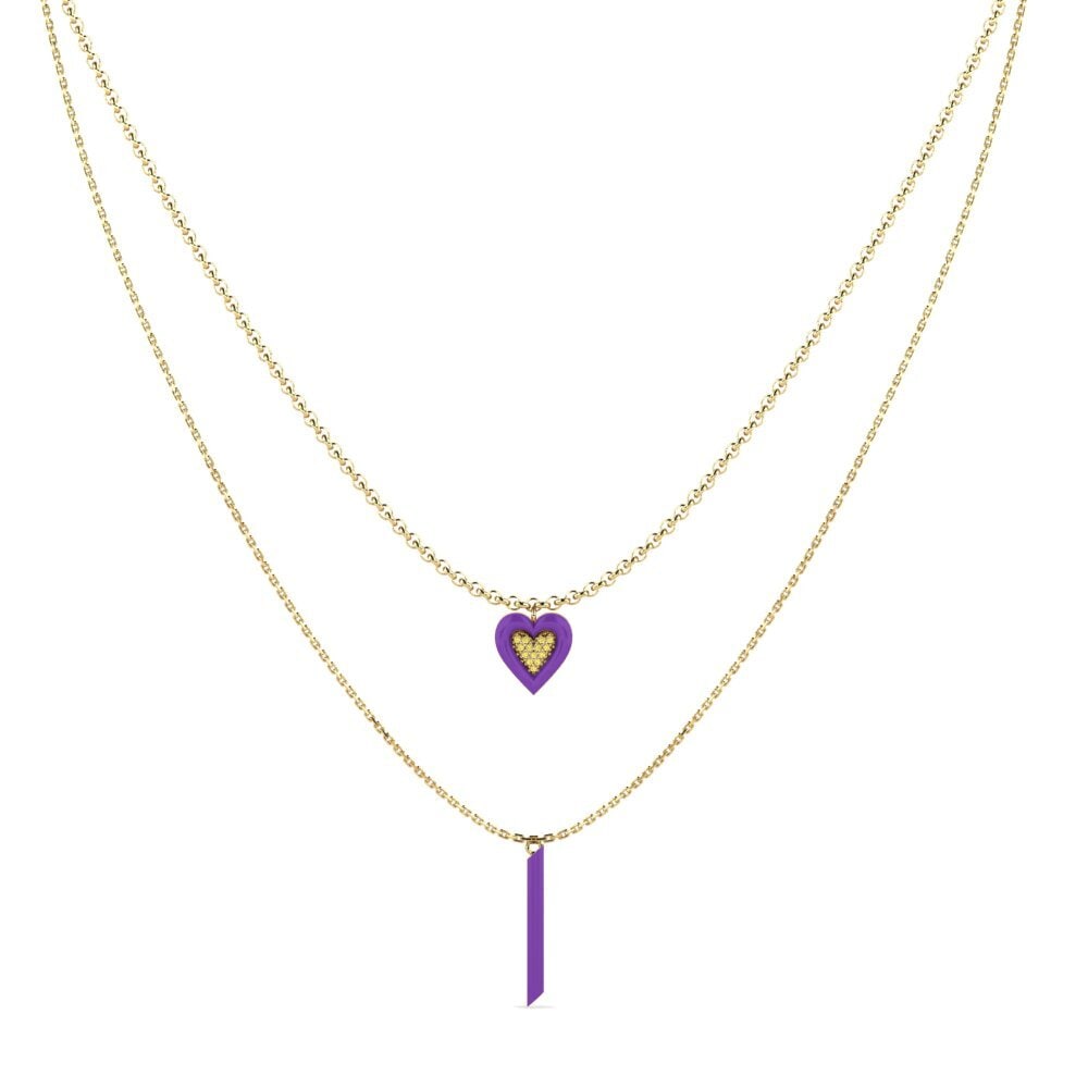 Yellow Sapphire Women's Necklace Anefiktos