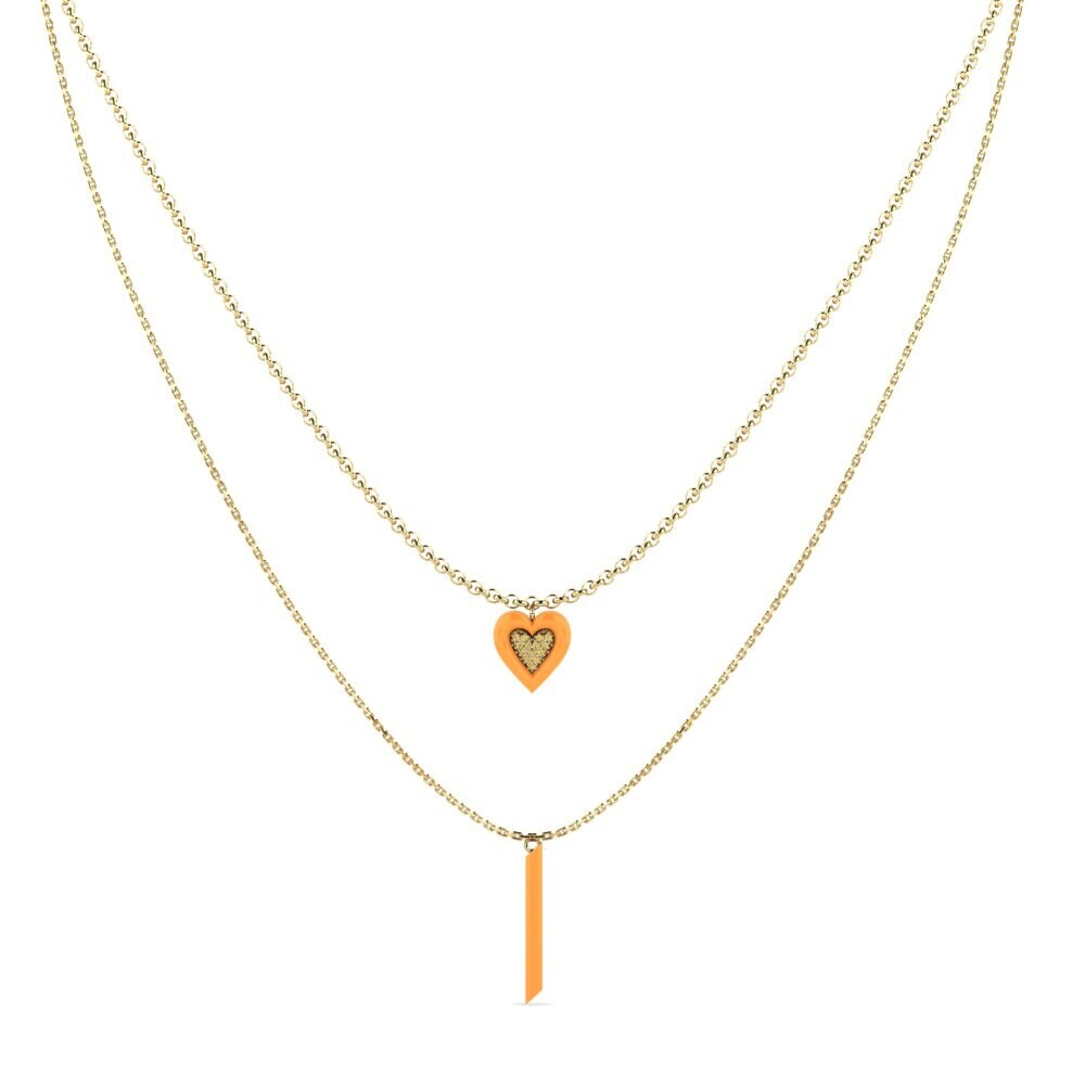 Yellow Diamond Women's Necklace Anefiktos