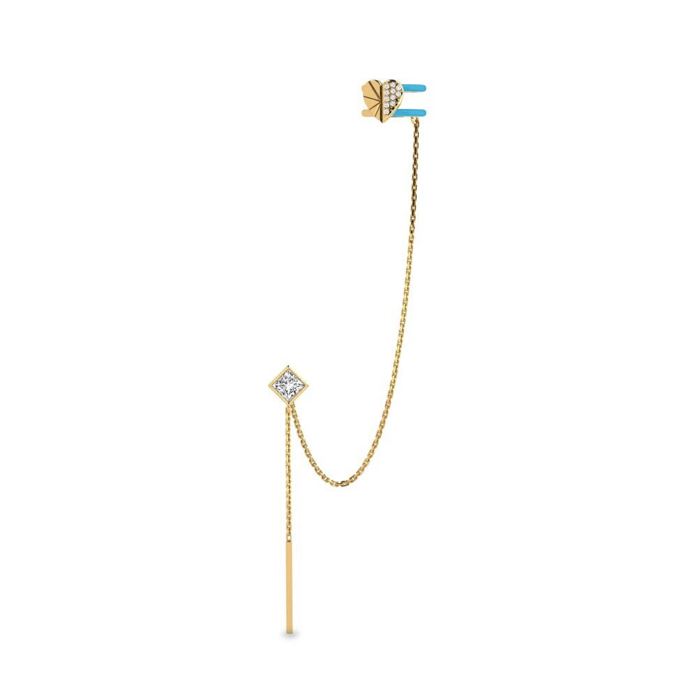 Pendientes Moissanita Brazalete de oreja