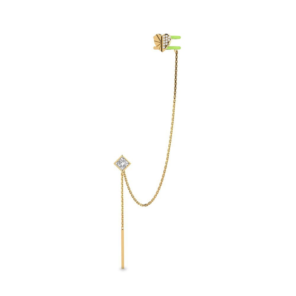 Pendientes Moissanita Brazalete de oreja