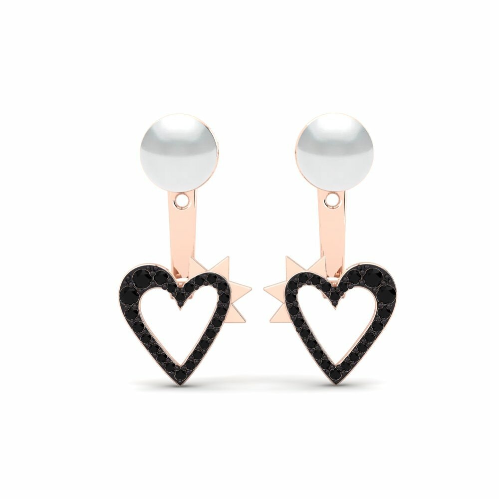 Diamant Noir Boucle d'oreille femme Blackheart