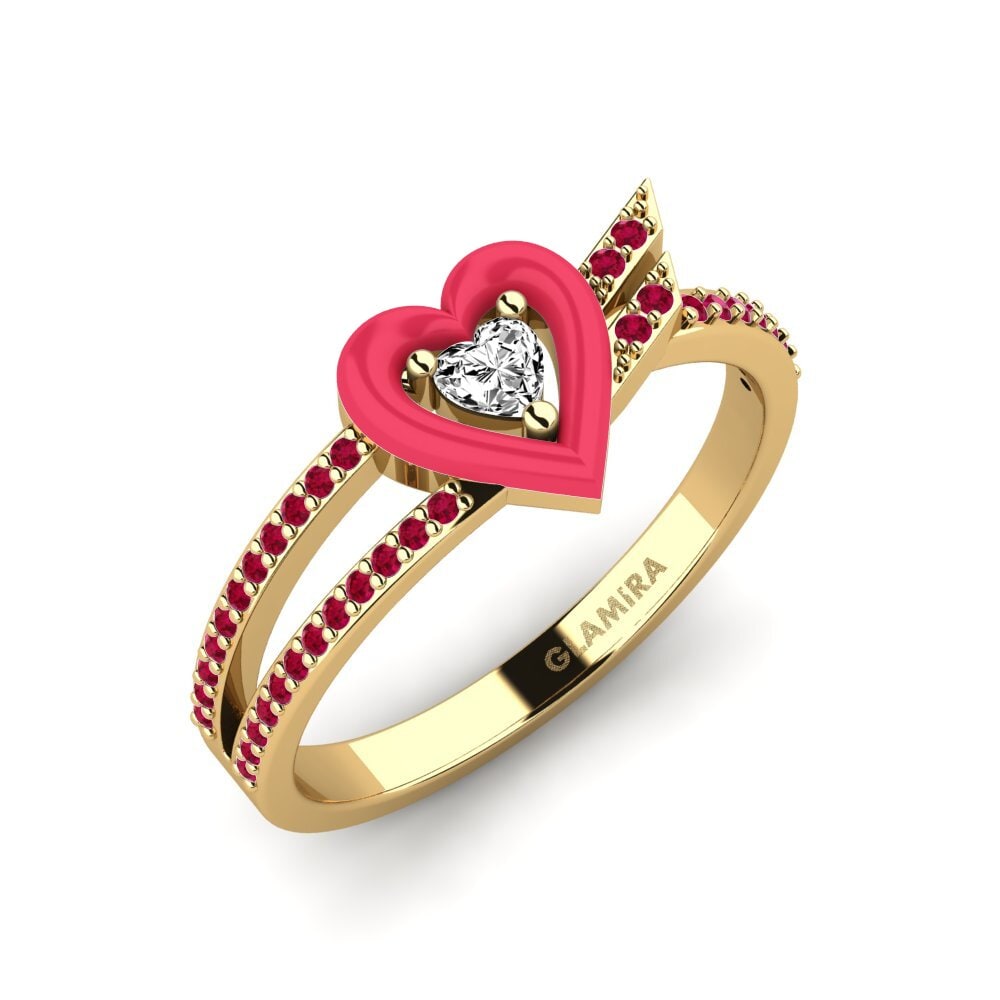 Moissanita Anillo Cuoresotille