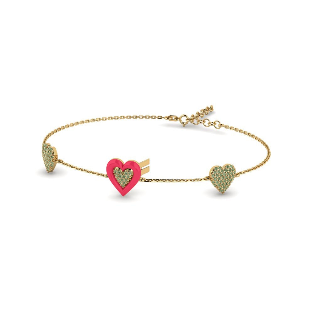 Green Diamond Women's Bracelet Donnadiversa
