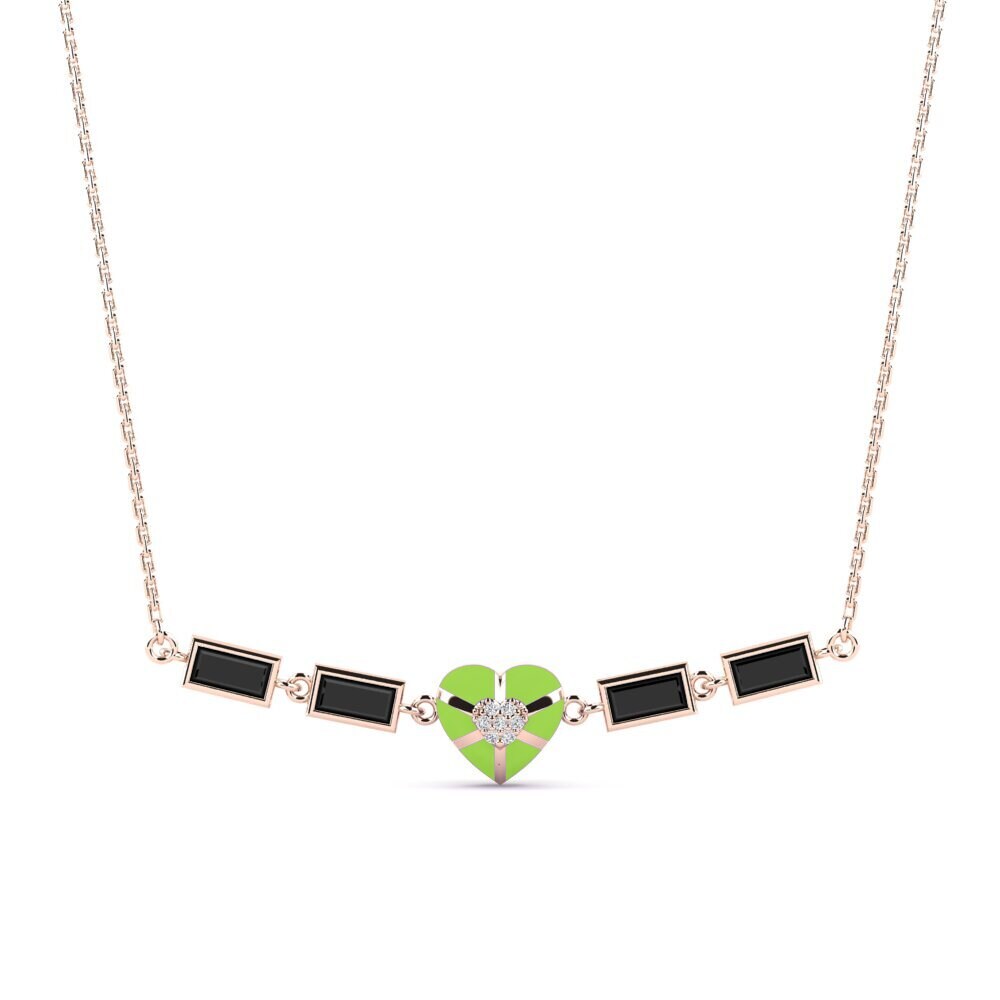 Black Sapphire Women's Necklace Emmara